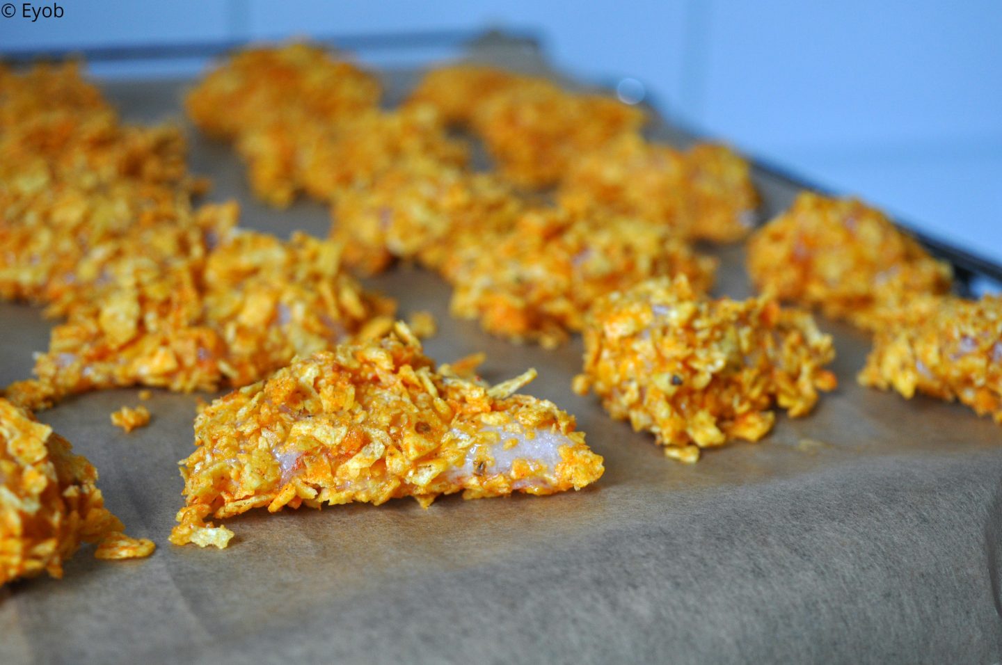 Krokante kipnuggets met Doritos